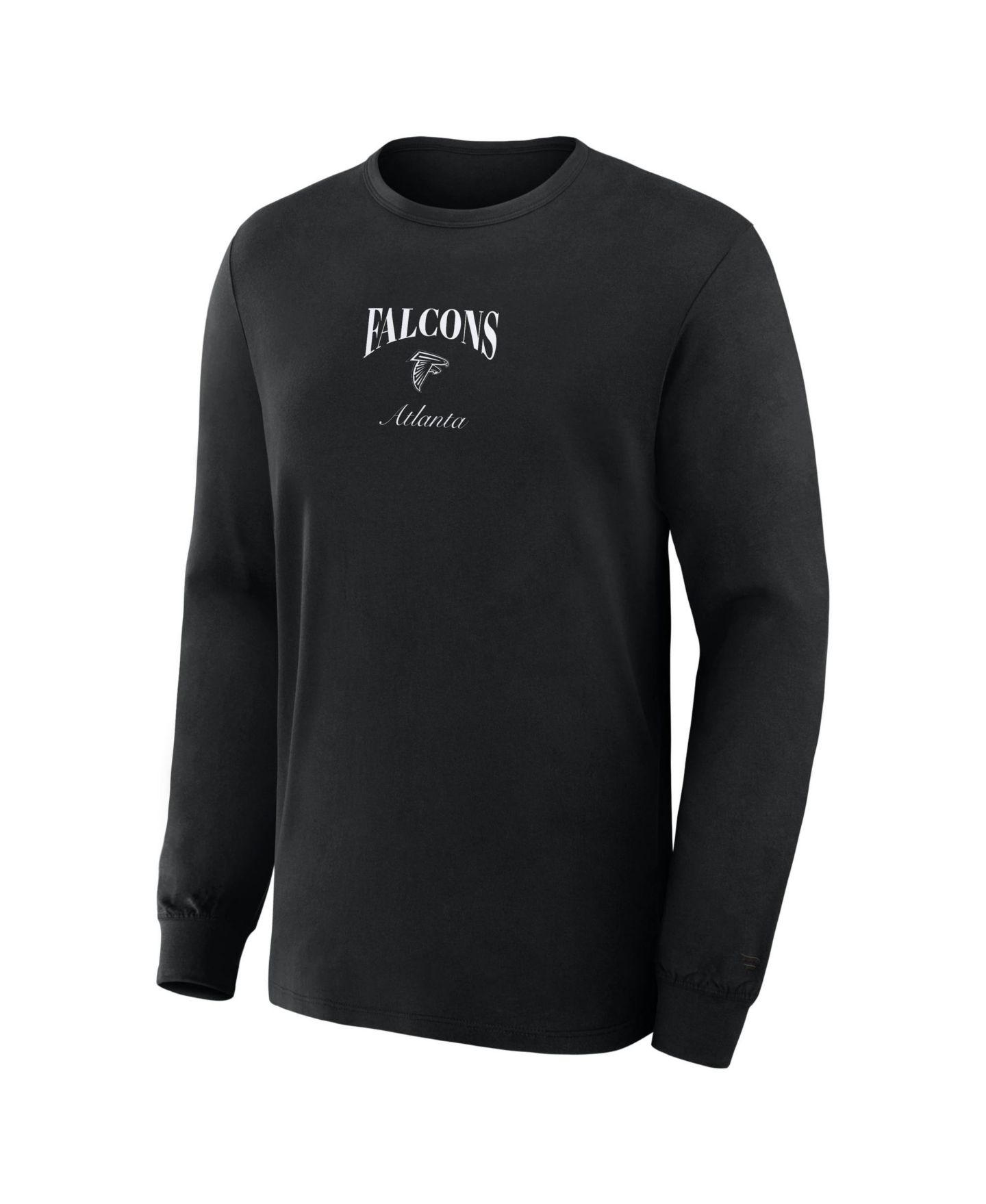 Мужская футболка Fanatics Black Atlanta Falcons Midnight Falls Long-Sleeve — фото 4