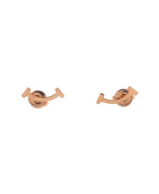 Pre-Owned Tiffany and Co T Smile Stud Earrings