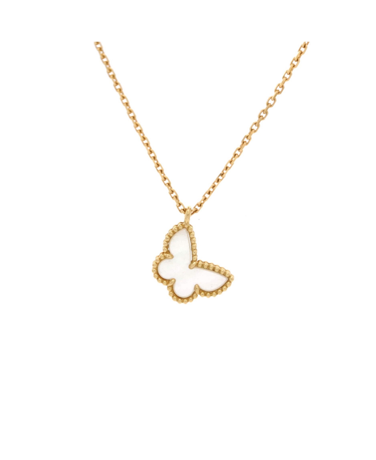 Pre-Owned Van Cleef and Arpels Sweet Alhambra Butterfly Pendant Necklace - 18k yellow gold