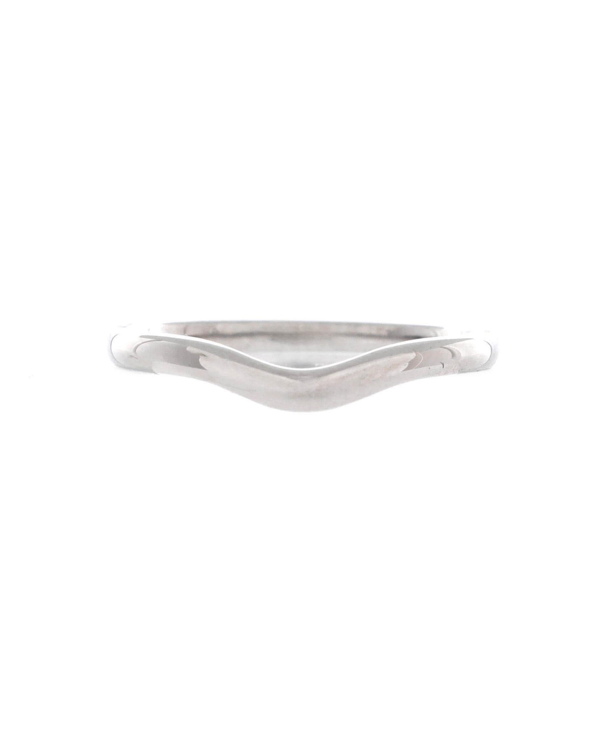 Pre-Owned Tiffany and Co Elsa Peretti Curved Wedding Band Ring - Platinum (pt950)