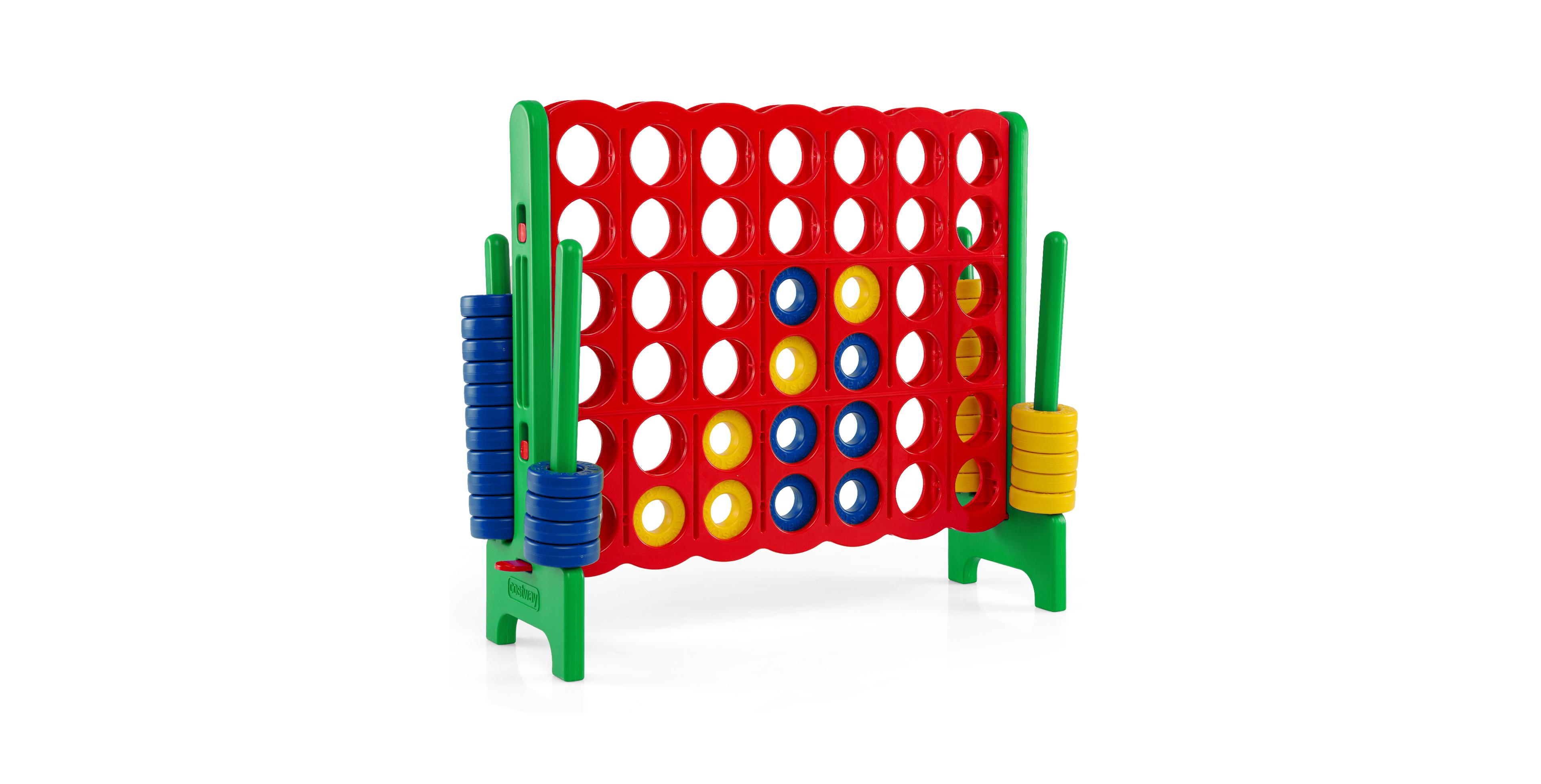 Costway Jumbo 4-to-Score 4 A Row Board Game Set Outdoor Indoor Kids Adults Family Fun