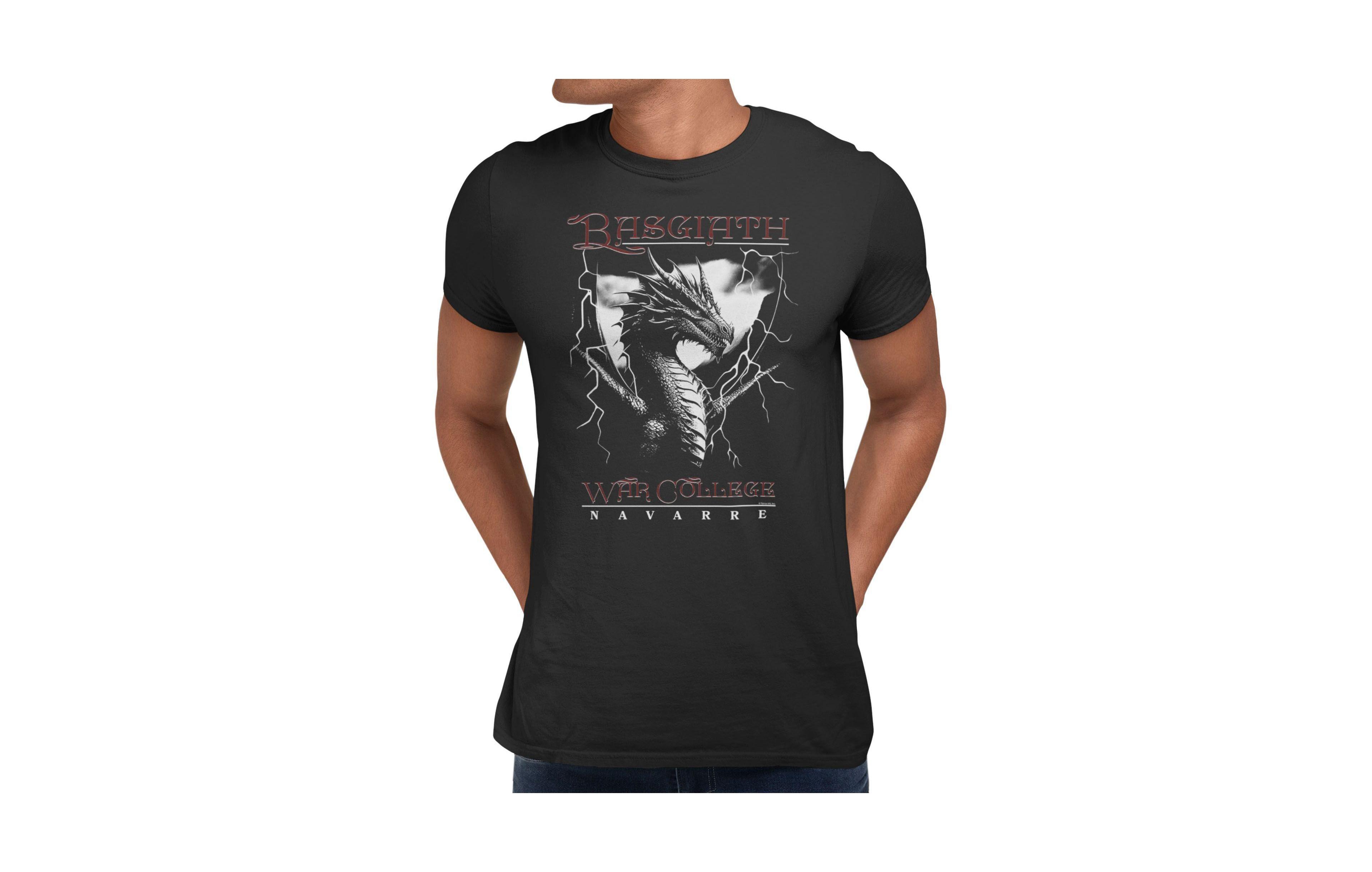 Fourth Wing Men's Basgiath War College Dragonstorm Graphic Crewneck T-Shirt