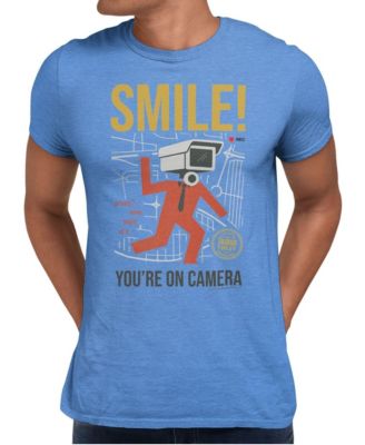 Men's Smile You Are On Camera Graphic Crewneck T-Shirt