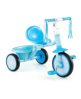 Foldable Toddler Light-Up Wheels Tricycle, Supports Up to 55 lbs, Ages 2-5