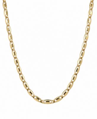 Mariner 18" Chain Necklace in Silver Plate or Gold Plate