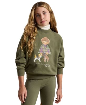 Girls' 7-16 Polo Bear Long-Sleeve Sweatshirt