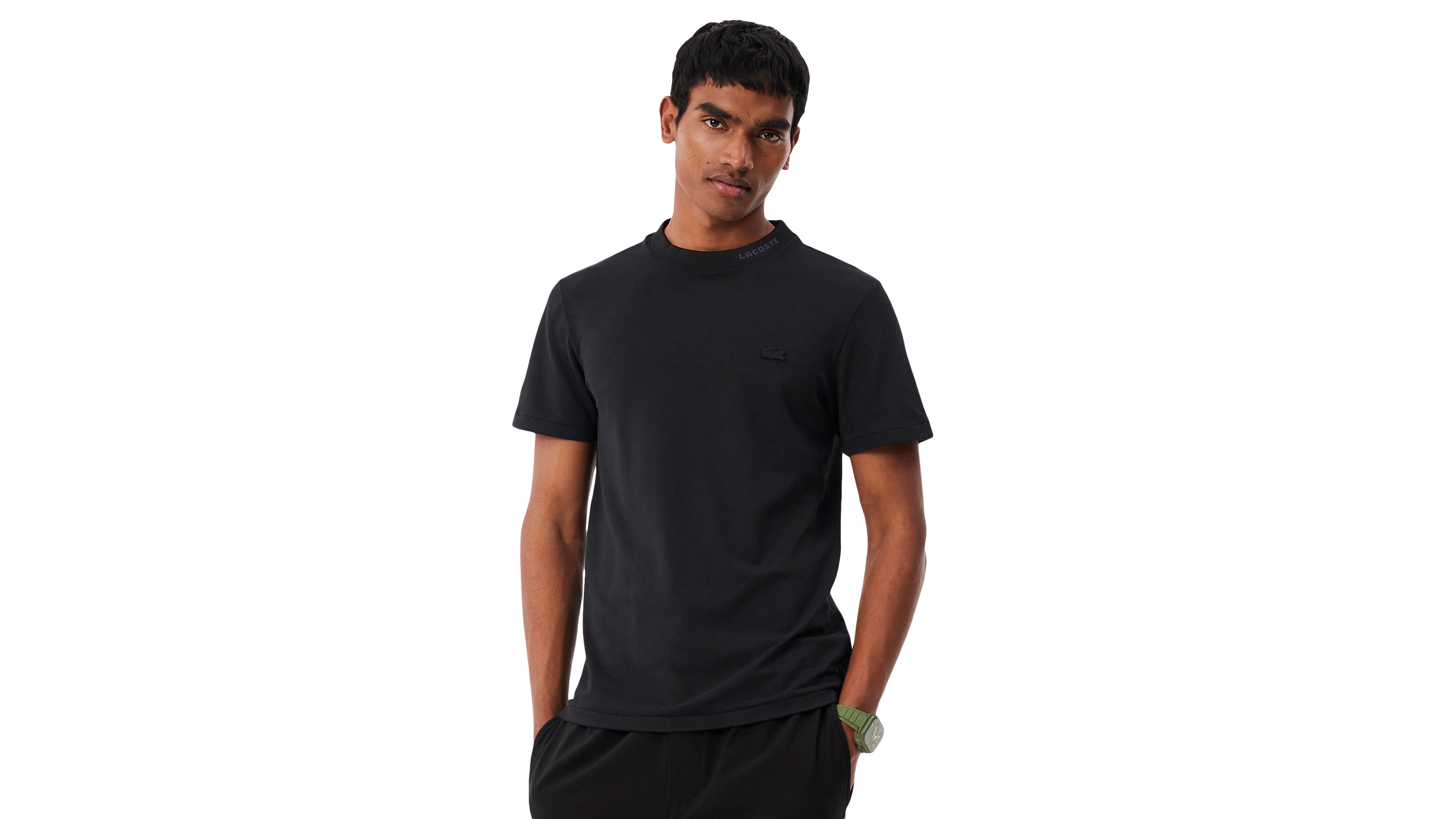 Lacoste Men's Commuter Logo Crewneck T-Shirt