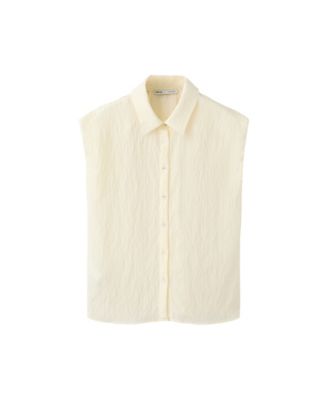Women's Embroidery Striped Straight-Cut Shirt