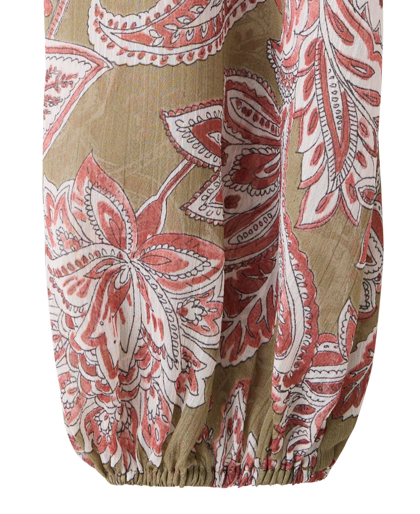 Женская блузка Mango Floral-Print Tie-Front Puffed Sleeve, цвет: Зелёный — фото 7