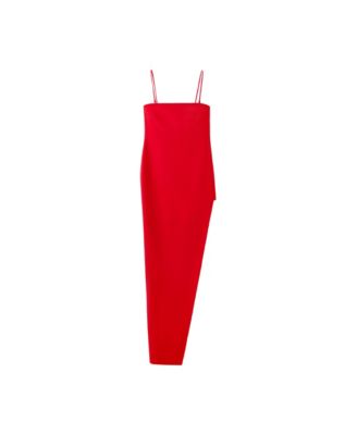 Women's Asymmetric Strapless Long Dress