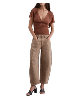 Women's Animal Print Balloon Jeans
