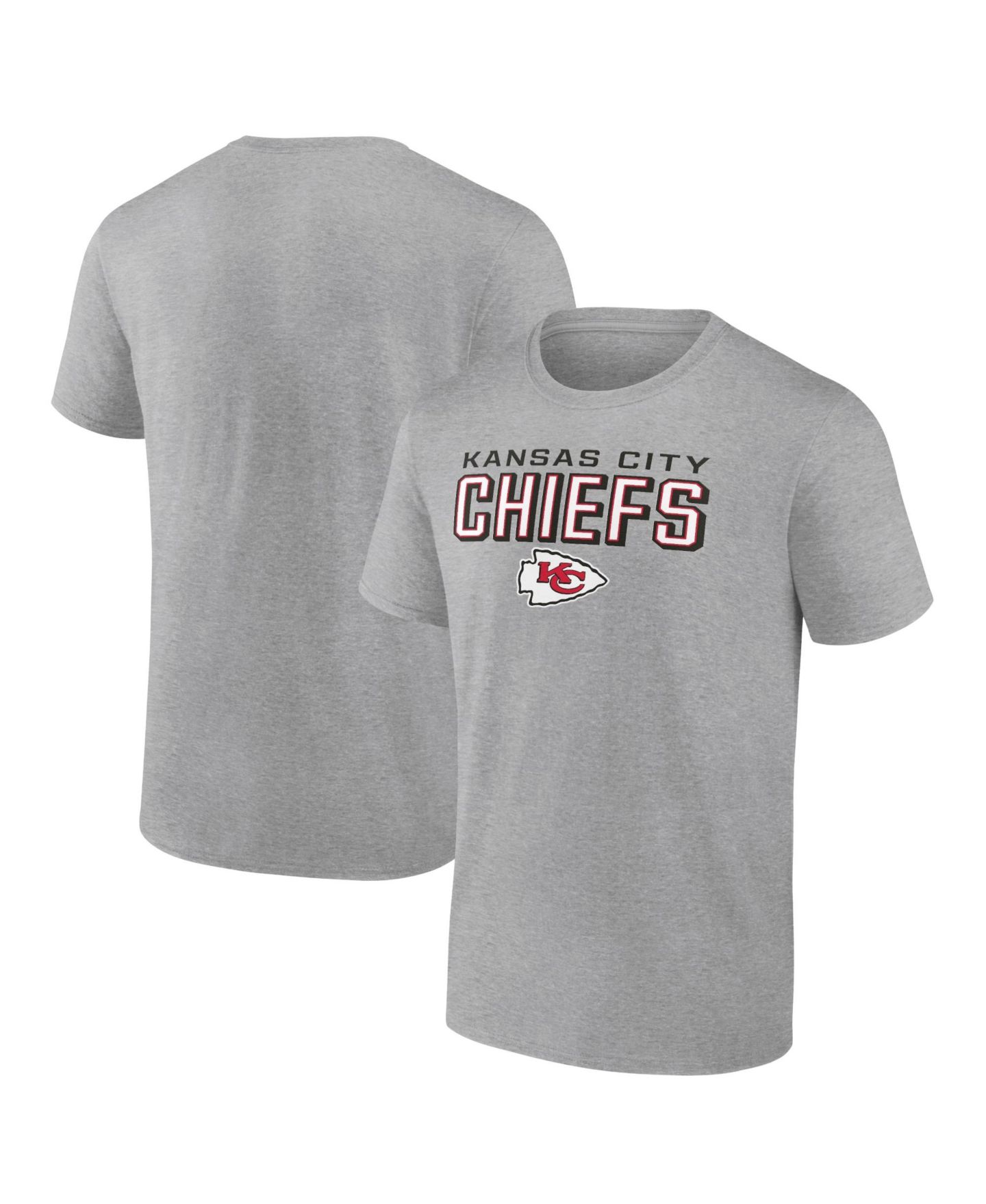 Мужская футболка Fanatics Mto Label Heather Gray Kansas City Chiefs Swagger — фото 1