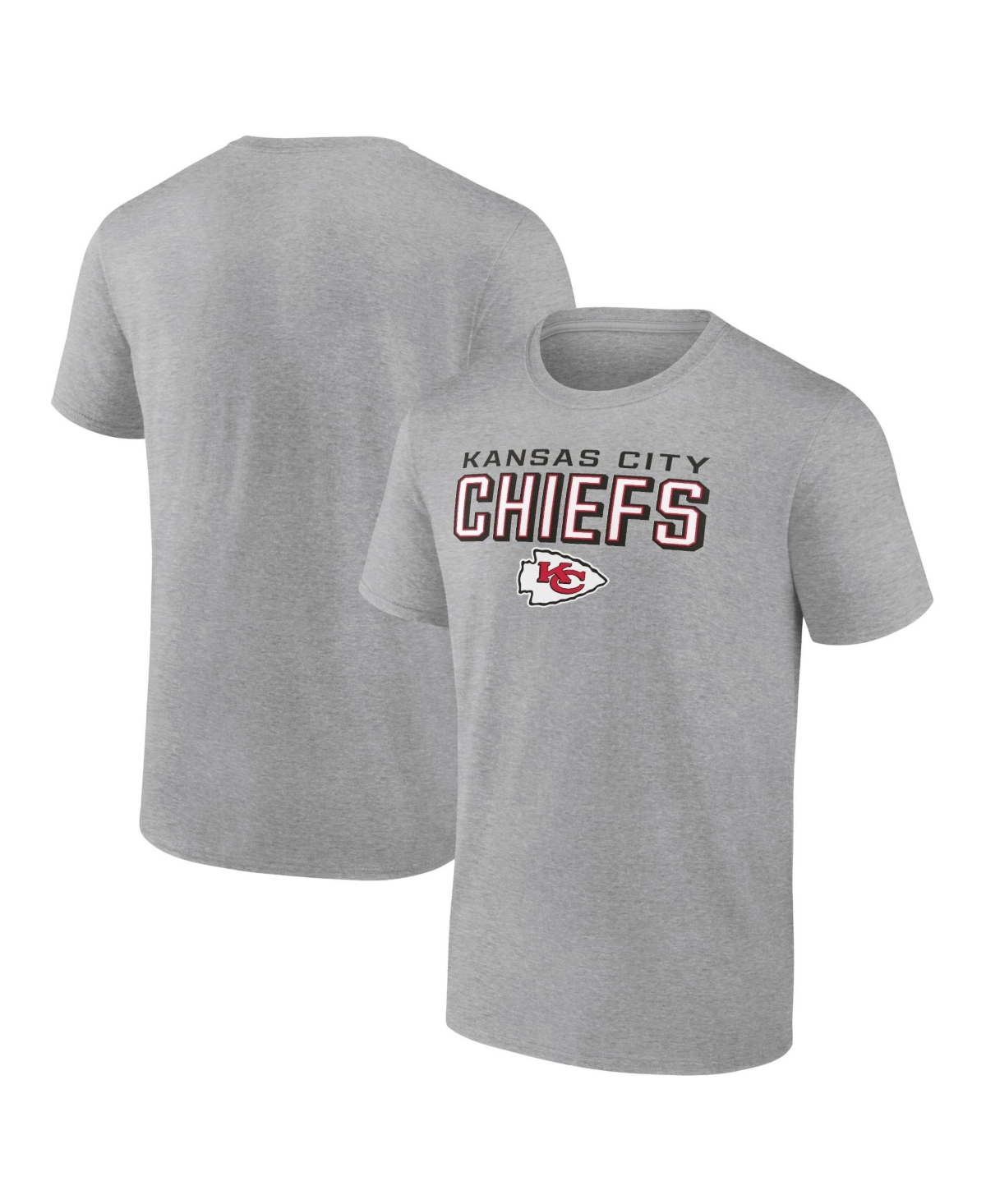 Fanatics Mto Label Men's Heather Gray Kansas City Chiefs Swagger T-Shirt - Heather Gray