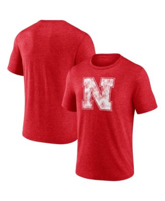 Men's Scarlet Nebraska Huskers Classic Primary Tri-Blend T-Shirt