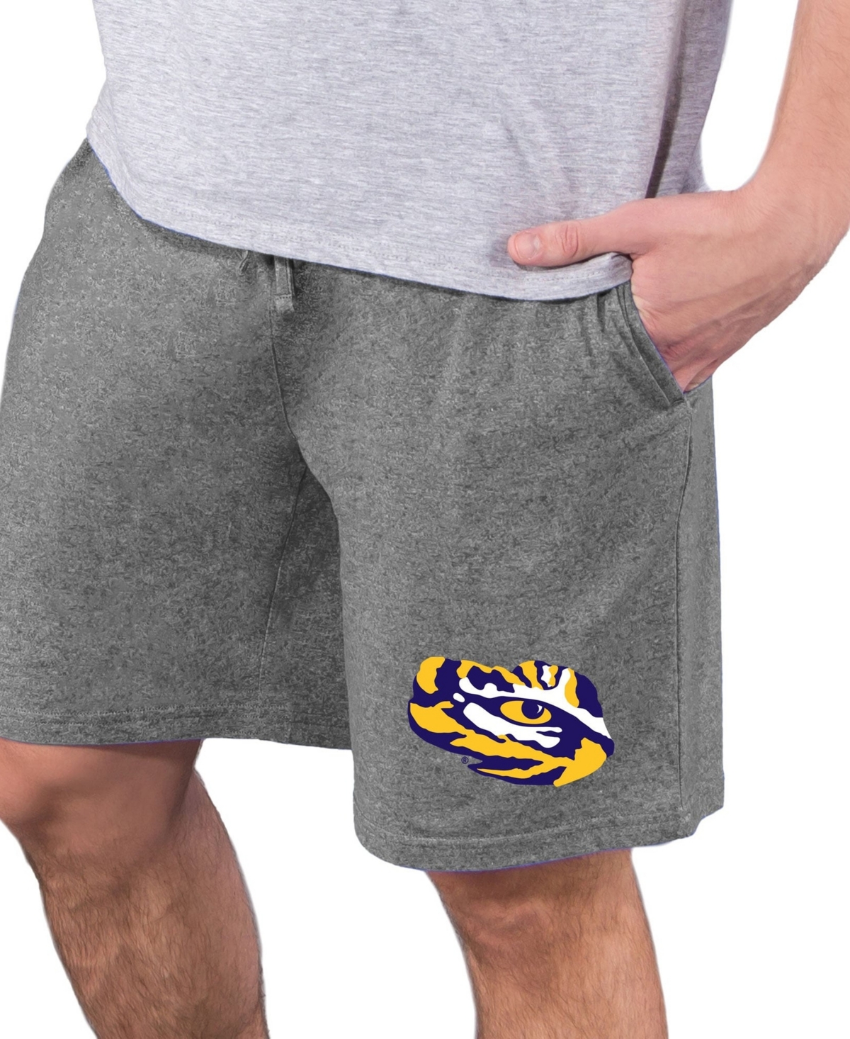 Concepts Sport Men's Charcoal Lsu Tigers Quest Knit Jam Shorts - Charcoal