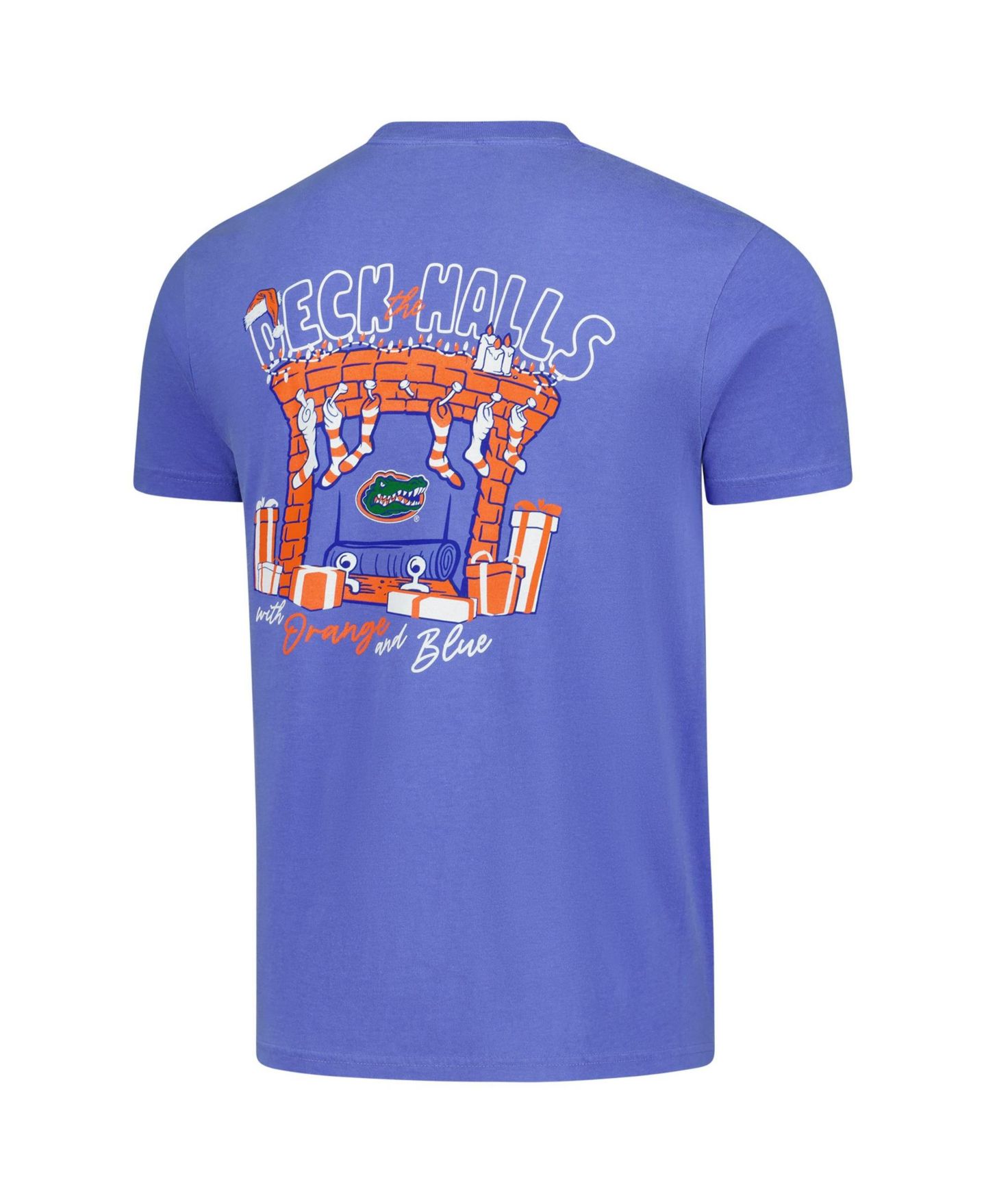 Мужская футболка Image One Royal Florida Gators Deck the Halls Comfort Colors — фото 3