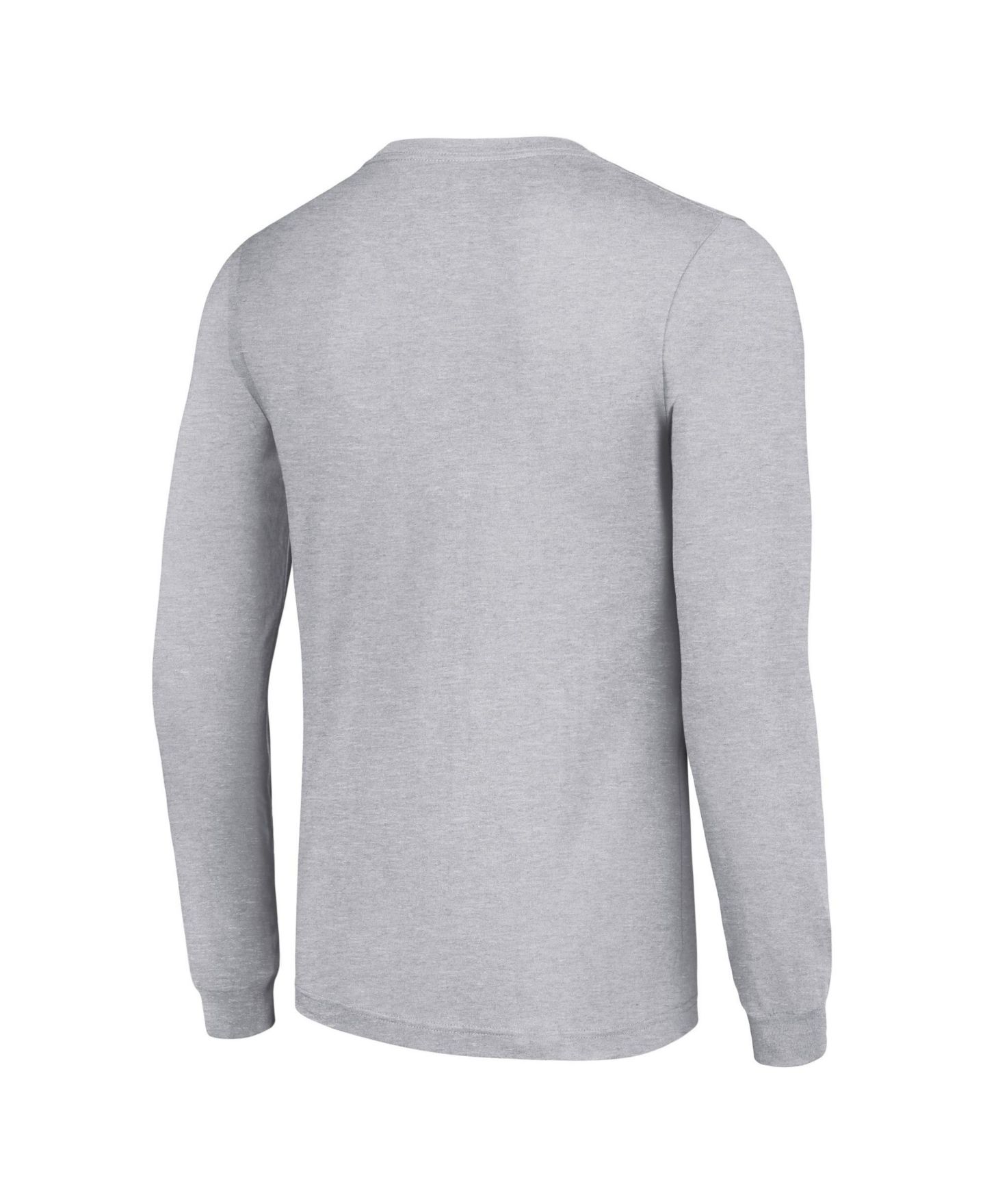 Мужская футболка Starter Heather Gray Pittsburgh Steelers Long-Sleeve — фото 3