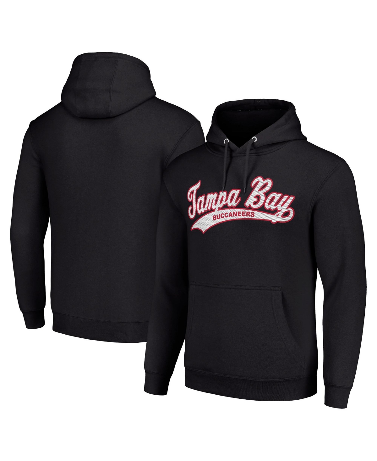 Starter Men's and Women's Black Tampa Bay Buccaneers Tail sweep Pullover Hoodie - Black