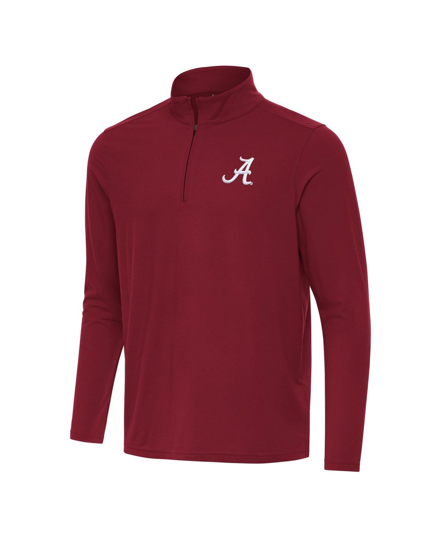 Мужской топ Antigua Cardinal Alabama Crimson Tide Intent Quarter-Zip — фото 1
