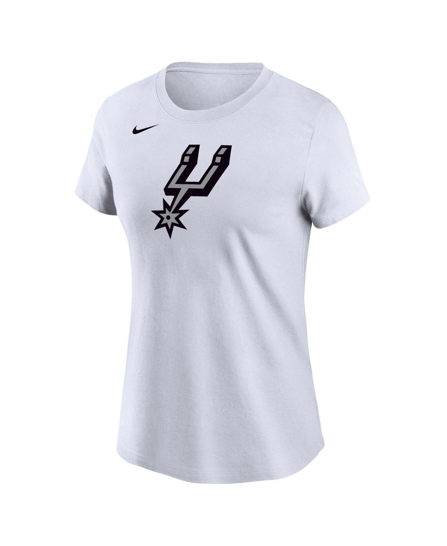 Женская футболка Nike White San Antonio Spurs Logo Core — фото 2