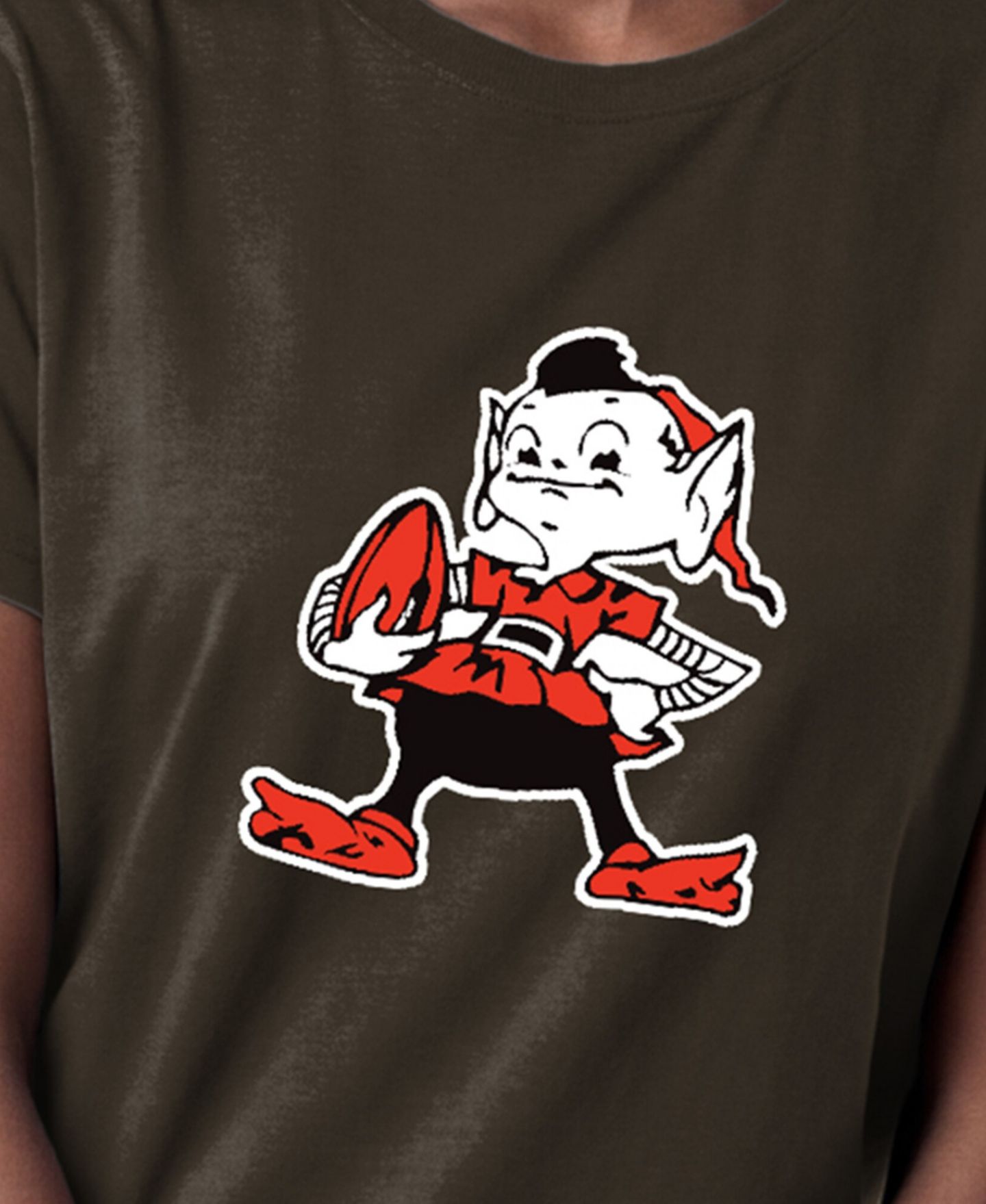 Женская футболка Champion Brown Cleveland Browns Logo — фото 5