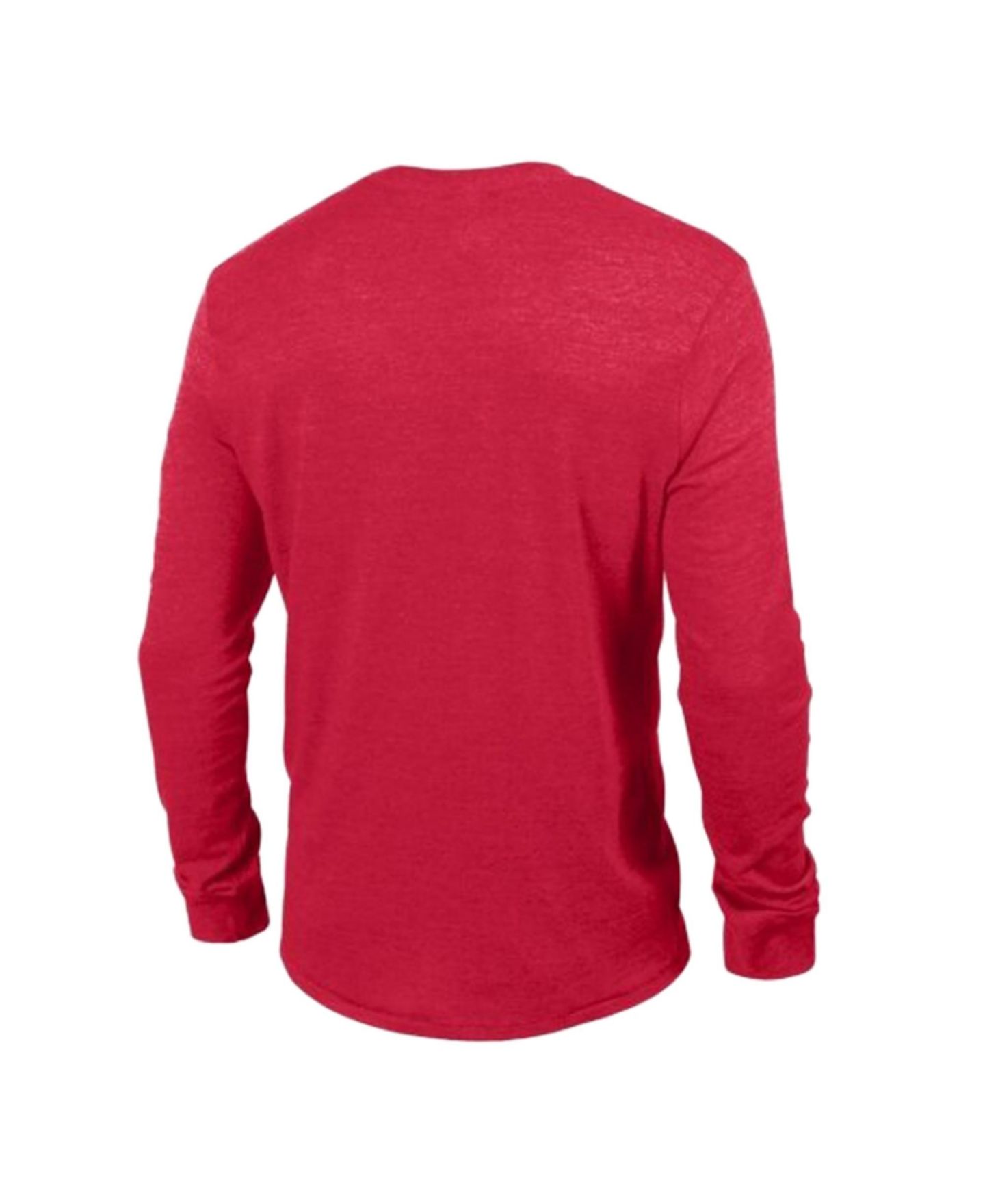 Мужская футболка Champion Red New England Patriots Ultimate Tri-Blend Long-Sleeve — фото 3