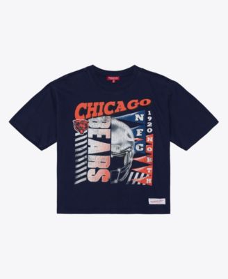 Women's Navy Chicago Bears Street Graphic Boxy Cropped T-Shirt