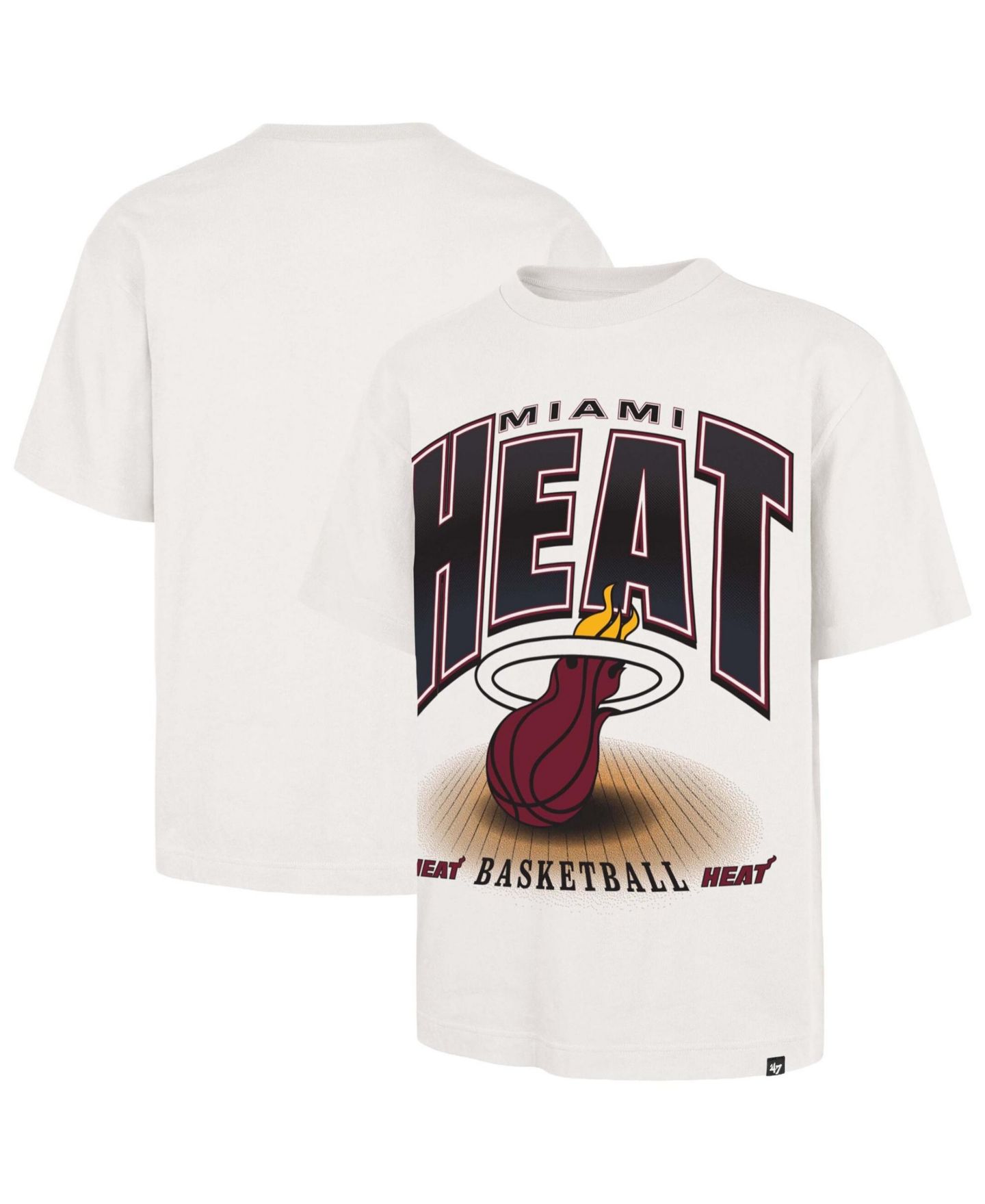 Мужская футболка '47 Brand Cream Miami Heat Team Flex Foundation — фото 1