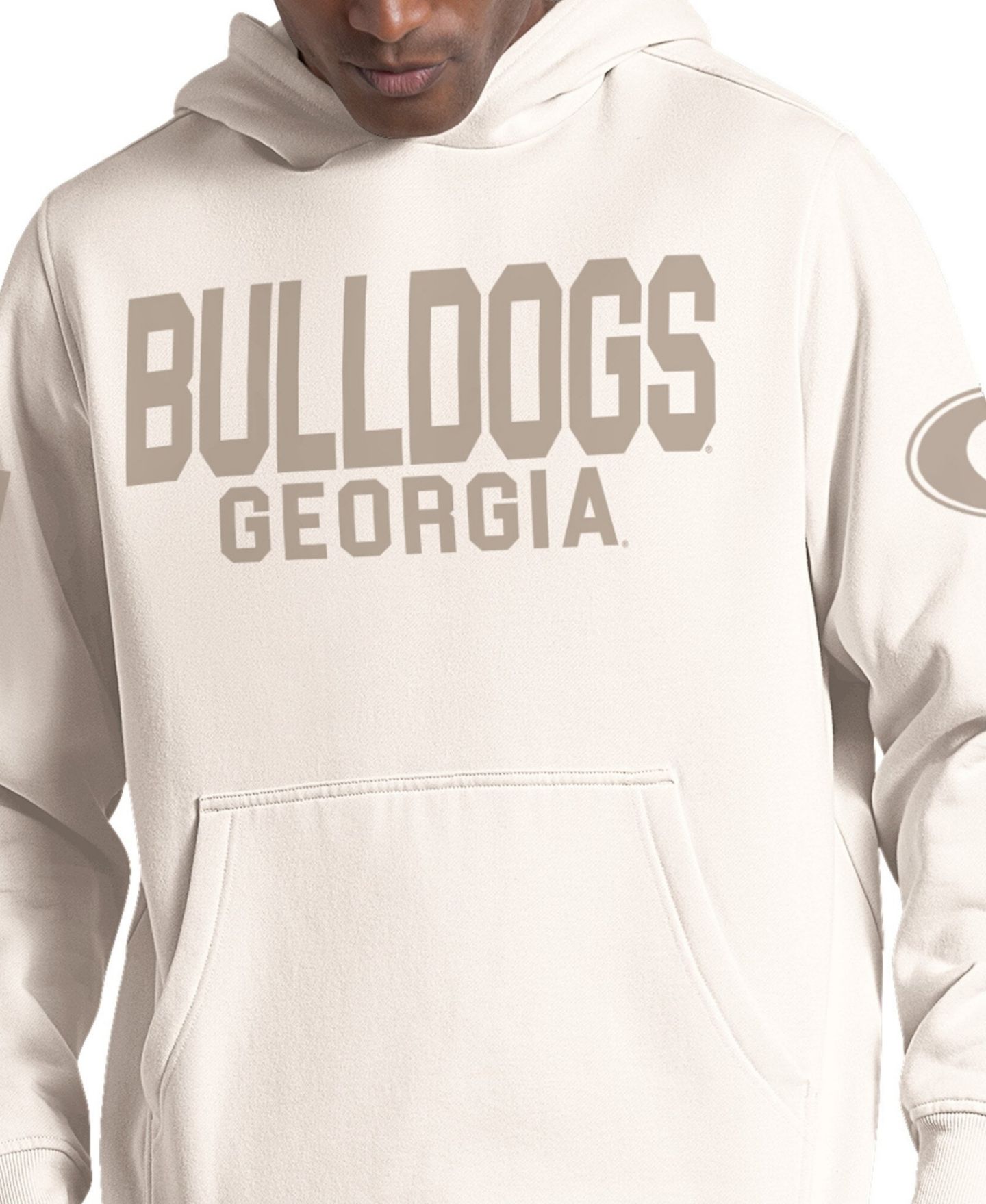 Мужское худи Starter Cream Georgia Bulldogs Locker Room — фото 5