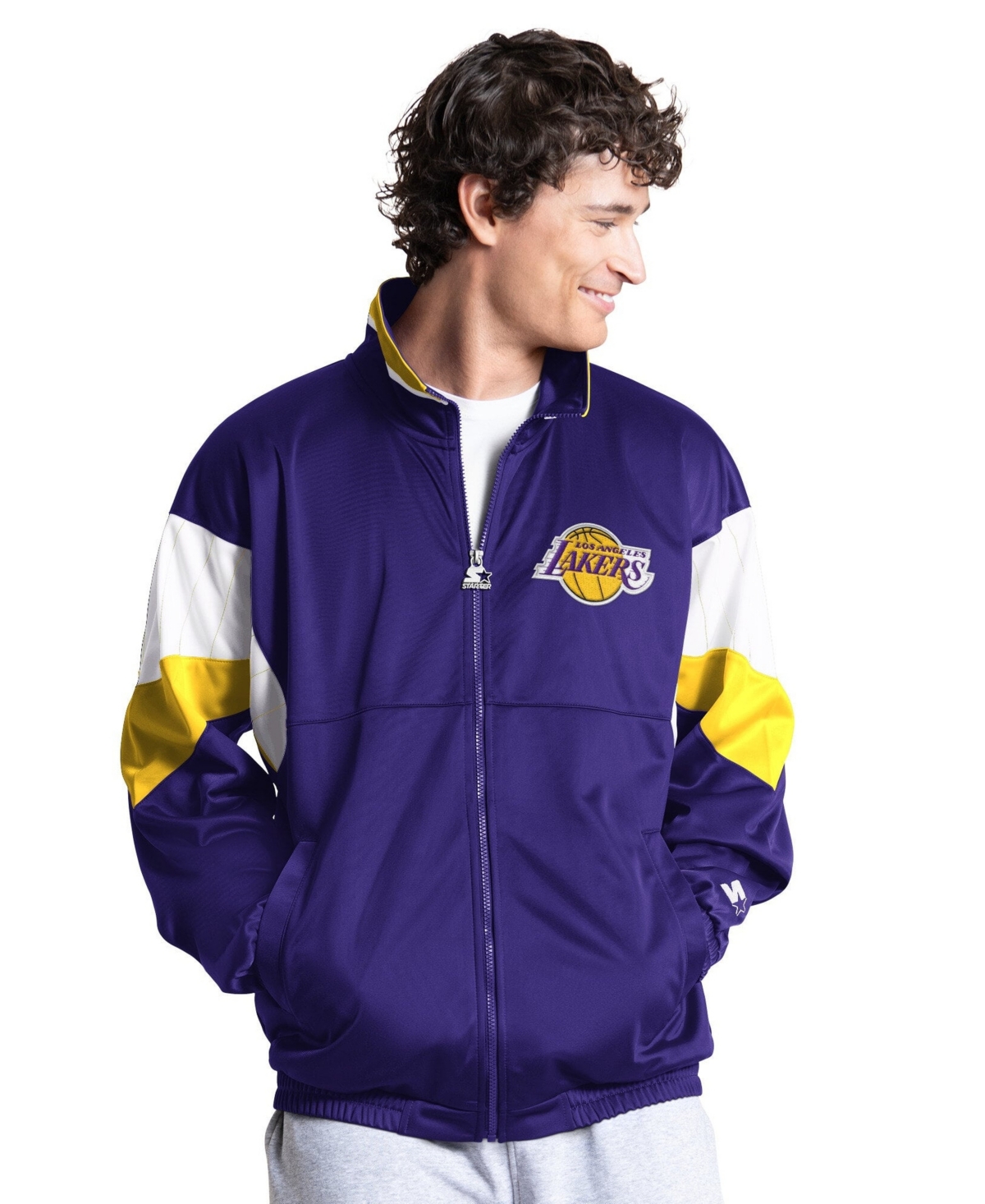 Starter Men's Purple Los Angeles Lakers Legacy Full-Zip Track Jacket - Purple