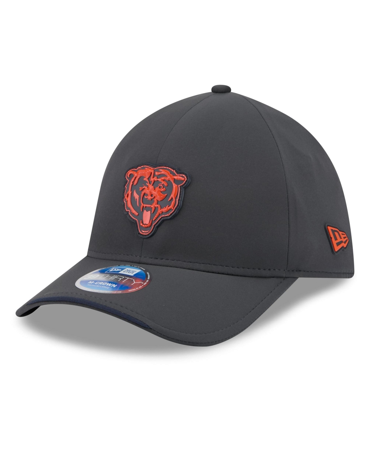 New Era Men's Charcoal Chicago Bears 2026 Sideline Cold Weather 39THIRTY M-Crown Stretch Hat - Charcoal