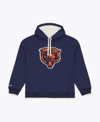 Men's Mitchell Ness Navy Chicago Bears Premium Essentials Heavyweight Fleece Hoodie