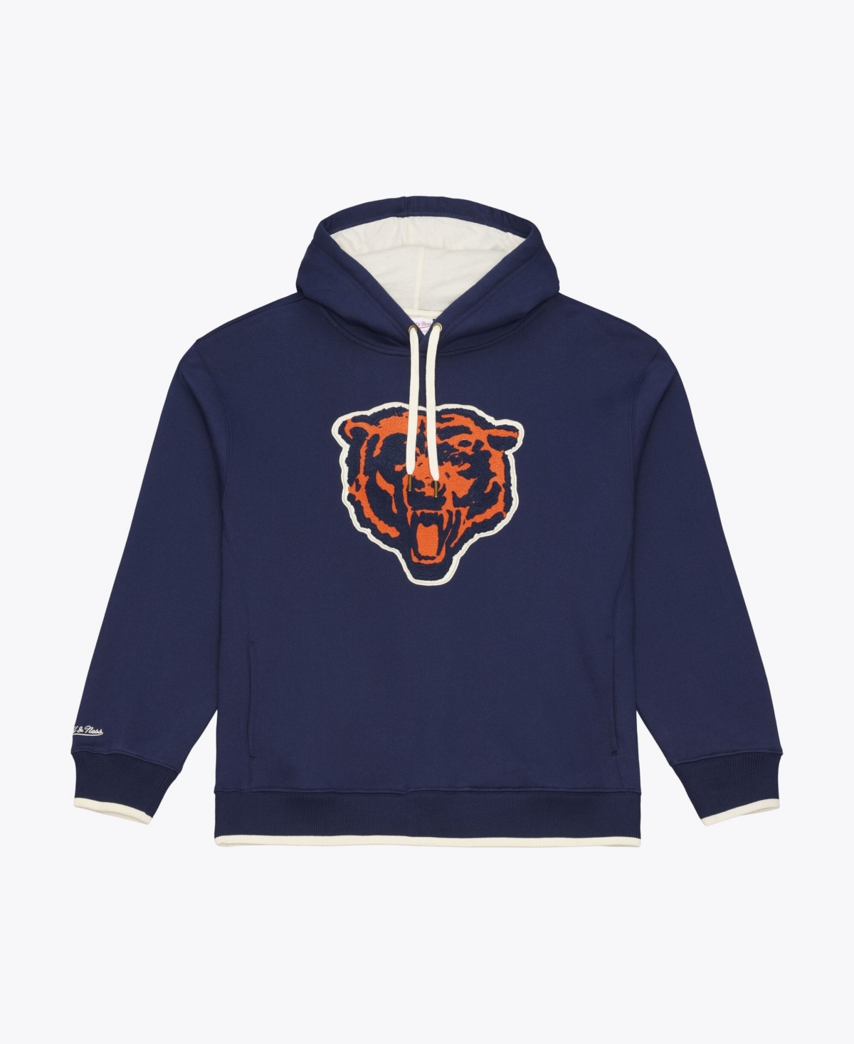 Mitchell & Ness Men's Mitchell Ness Navy Chicago Bears Premium Essentials Heavyweight Fleece Hoodie - Navy