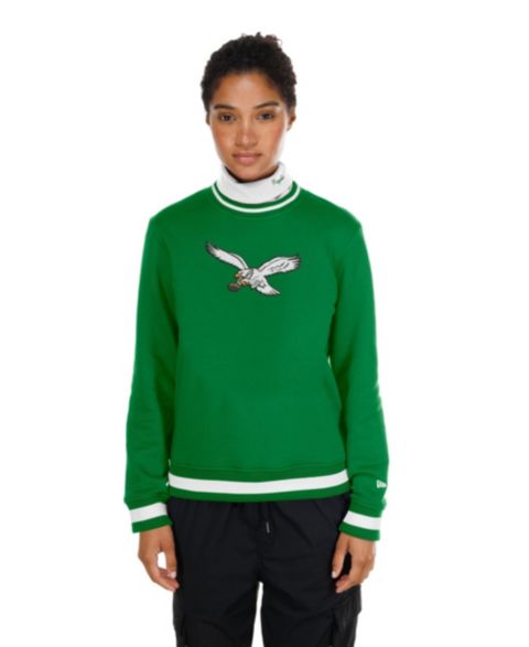 Женский топ New Era Kelly Green Philadelphia Eagles Sport Classics Turtleneck