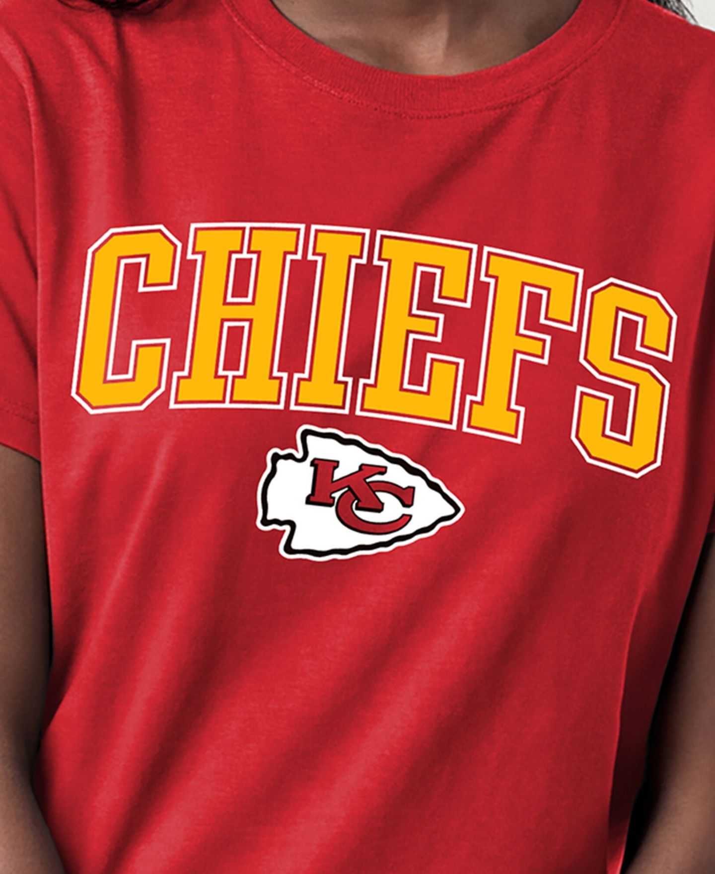 Женская футболка Champion Red Kansas City Chiefs Arched Over Logo — фото 5