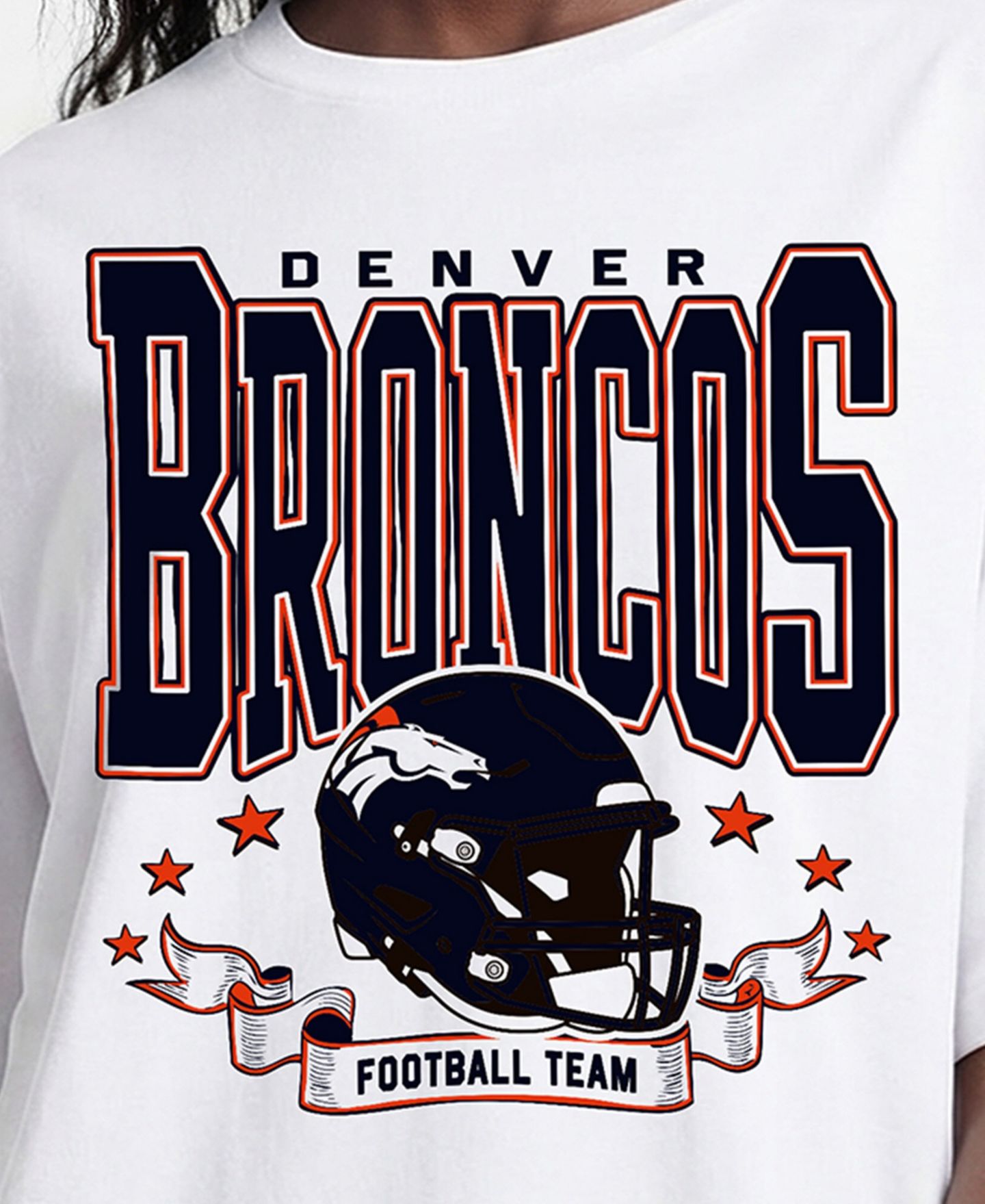 Женская футболка Champion White Denver Broncos Oversized — фото 5