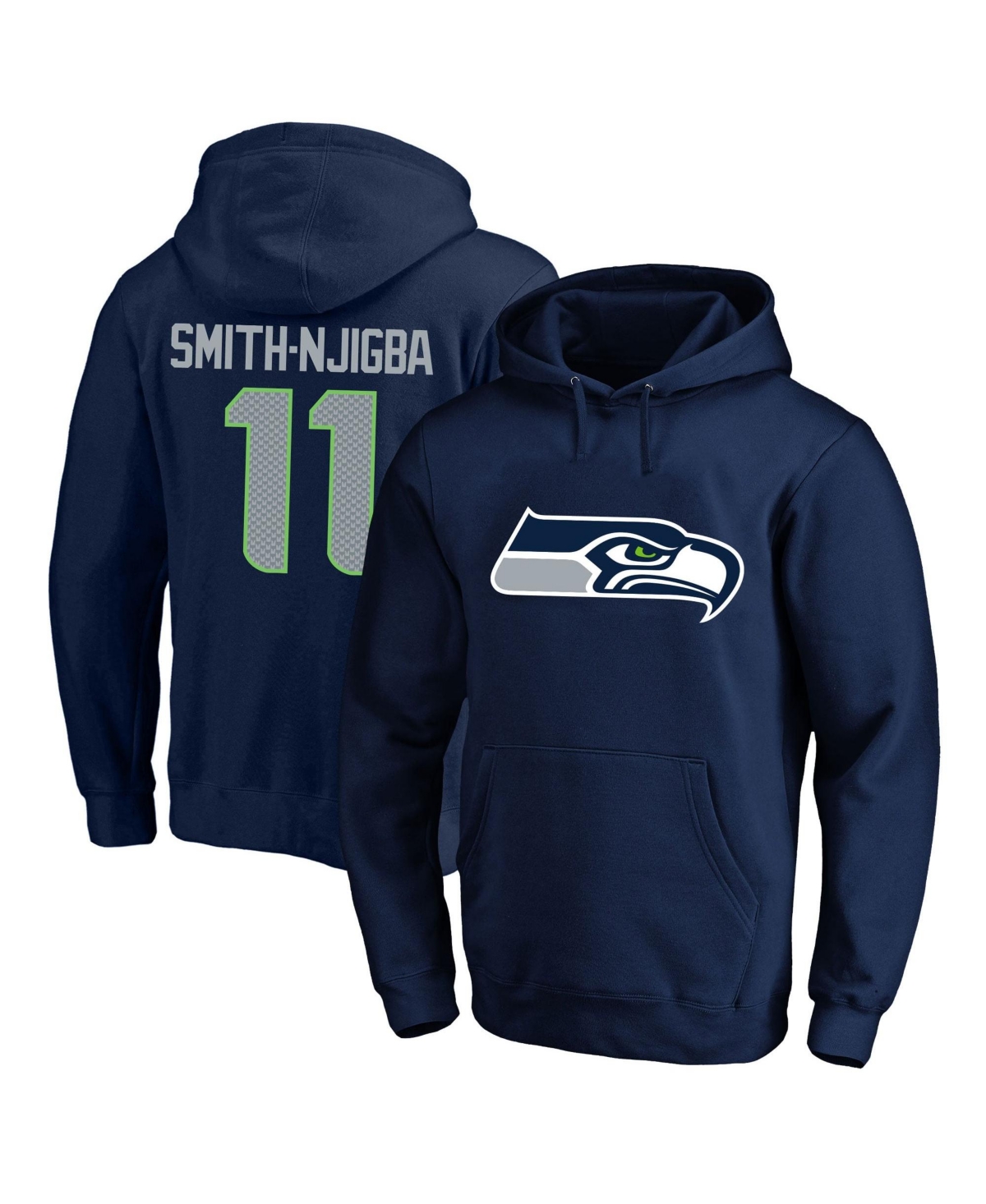 Fanatics Men's Jaxon Smith-Njigba College Navy Seattle Seahawks Big Tall Name & Number Fleece Hoodie - College Navy