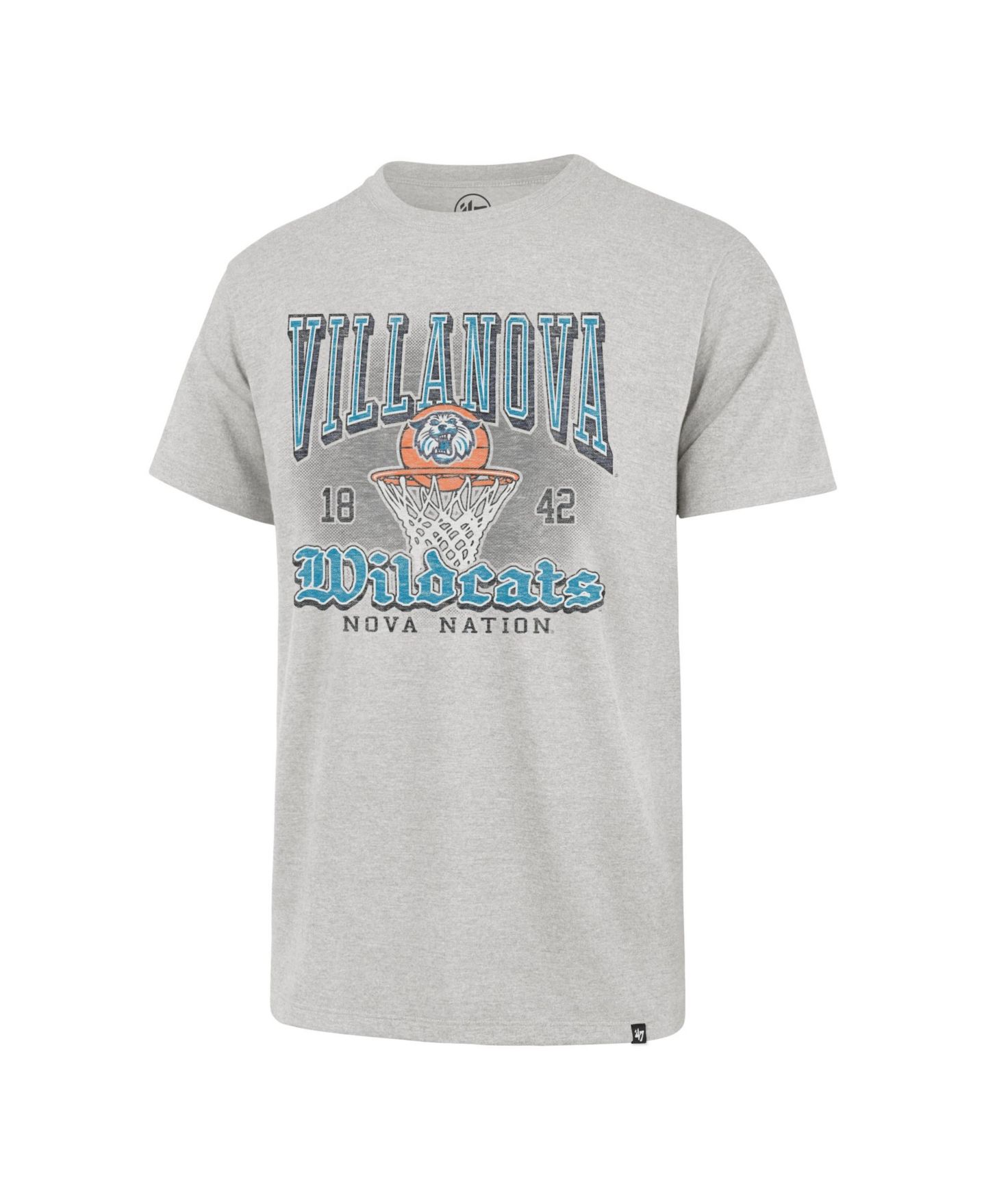 Мужская футболка '47 Brand Gray Villanova Wildcats Regional Franklin — фото 2