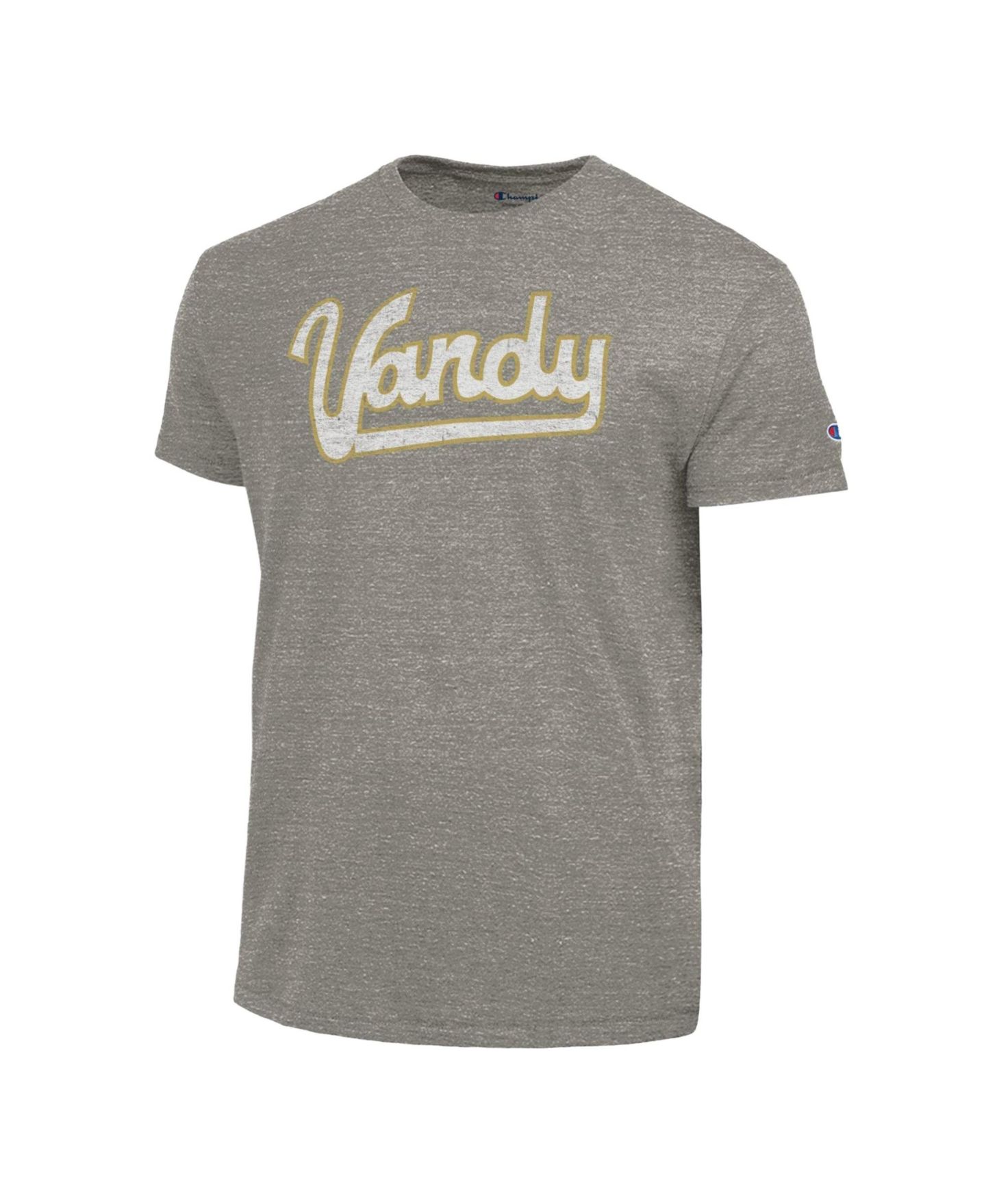 Мужская футболка Champion Charcoal Vanderbilt Commodores Vintage Triumph Tri-Blend — фото 2