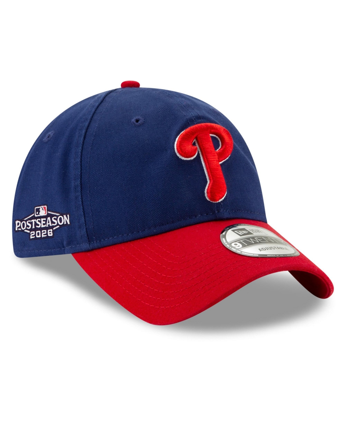 New Era Men's Royal/Red Philadelphia Phillies 2026 Mlb Postseason Side Patch 9TWENTY Adjustable Hat - Royal, Red