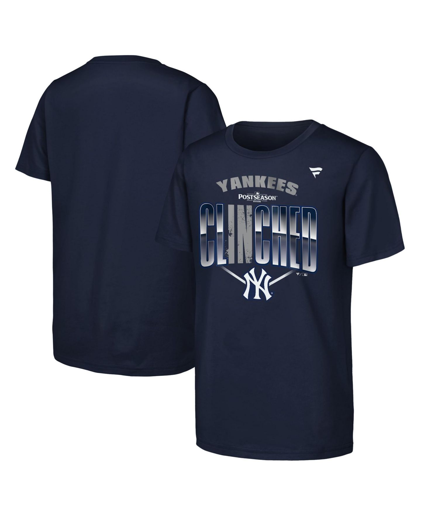 Детская футболка Fanatics Navy New York Yankees 2026 MLB Postseason Locker Room — фото 1