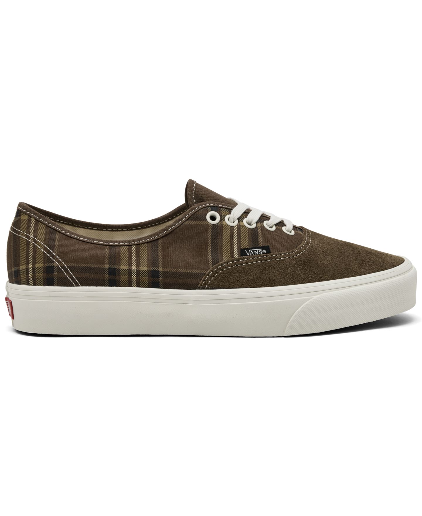 Мужские кроссовки Vans Authentic Plaid Suede Waffle-Rubber, цвет: Винтажный какао — фото 7