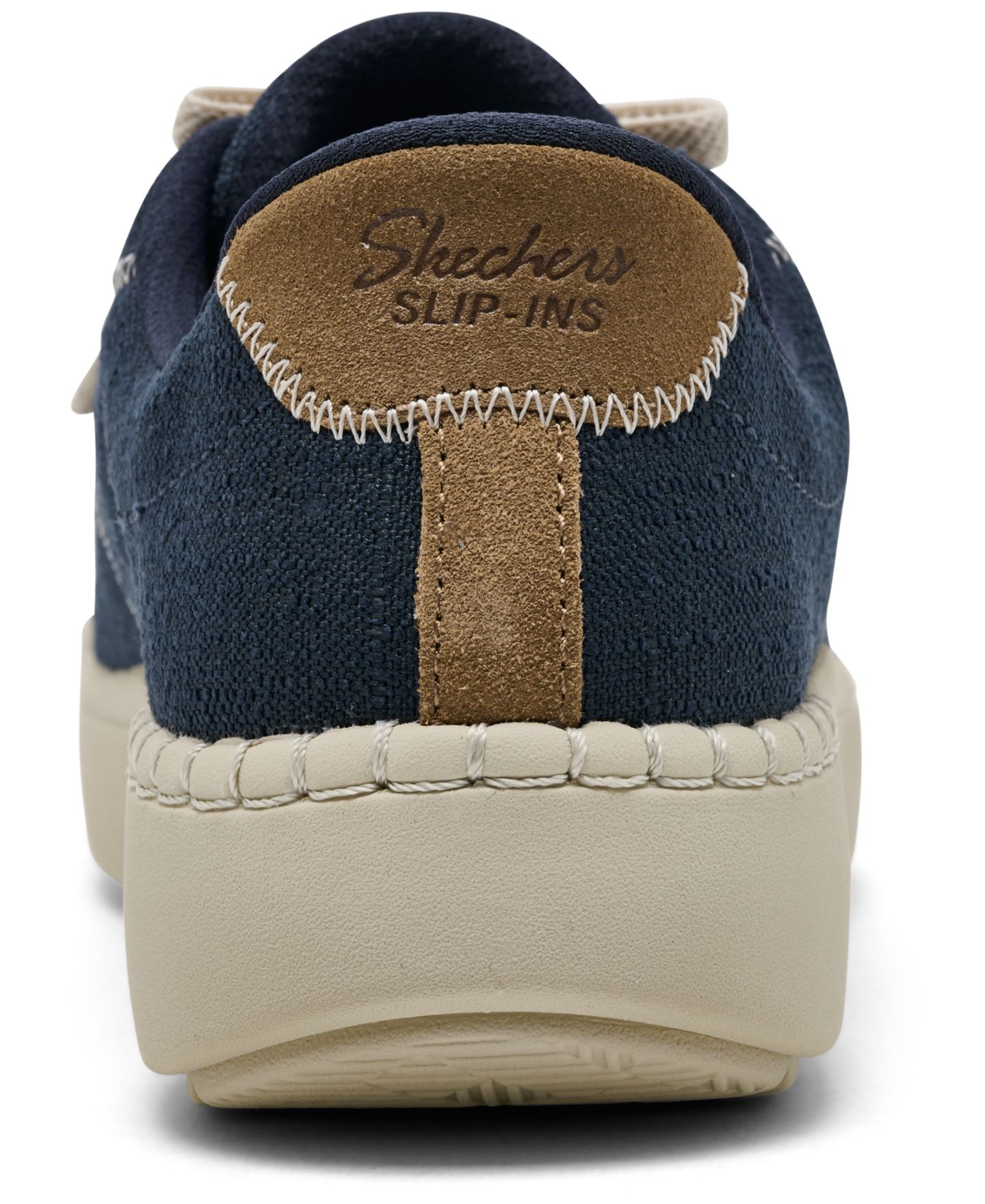 Женские кроссовки Skechers Geneva Slip-On Memory Foam Platform, цвет: Тёмно-синий — фото 4