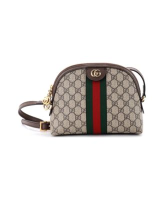 Small Ophidia Dome Shoulder Bag GG Coated Canvas
