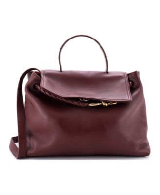 Medium Ciao Ciao Top Handle Bag Leather with Intrecciato Detail