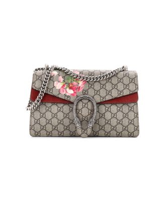Small Dionysus Bag Blooms Print GG Coated Canvas