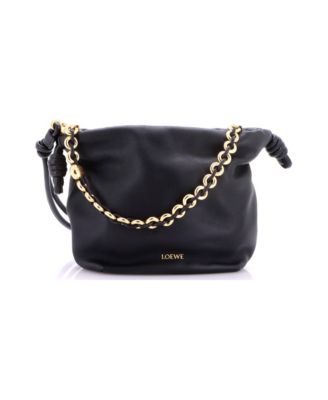 Mini Flamenco Knot Chain Purse Bag Leather
