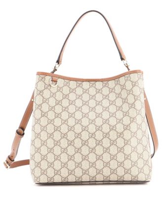 Medium GG Emblem Bucket Bag GG Coated Canvas