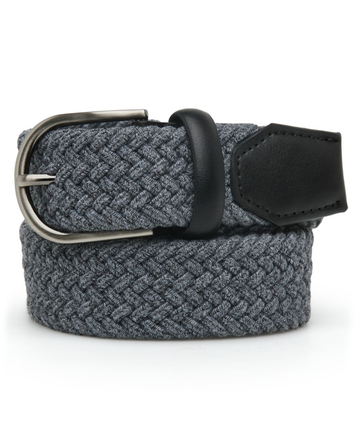 Perry Ellis Portfolio Men's Stretch Woven Belt - Black
