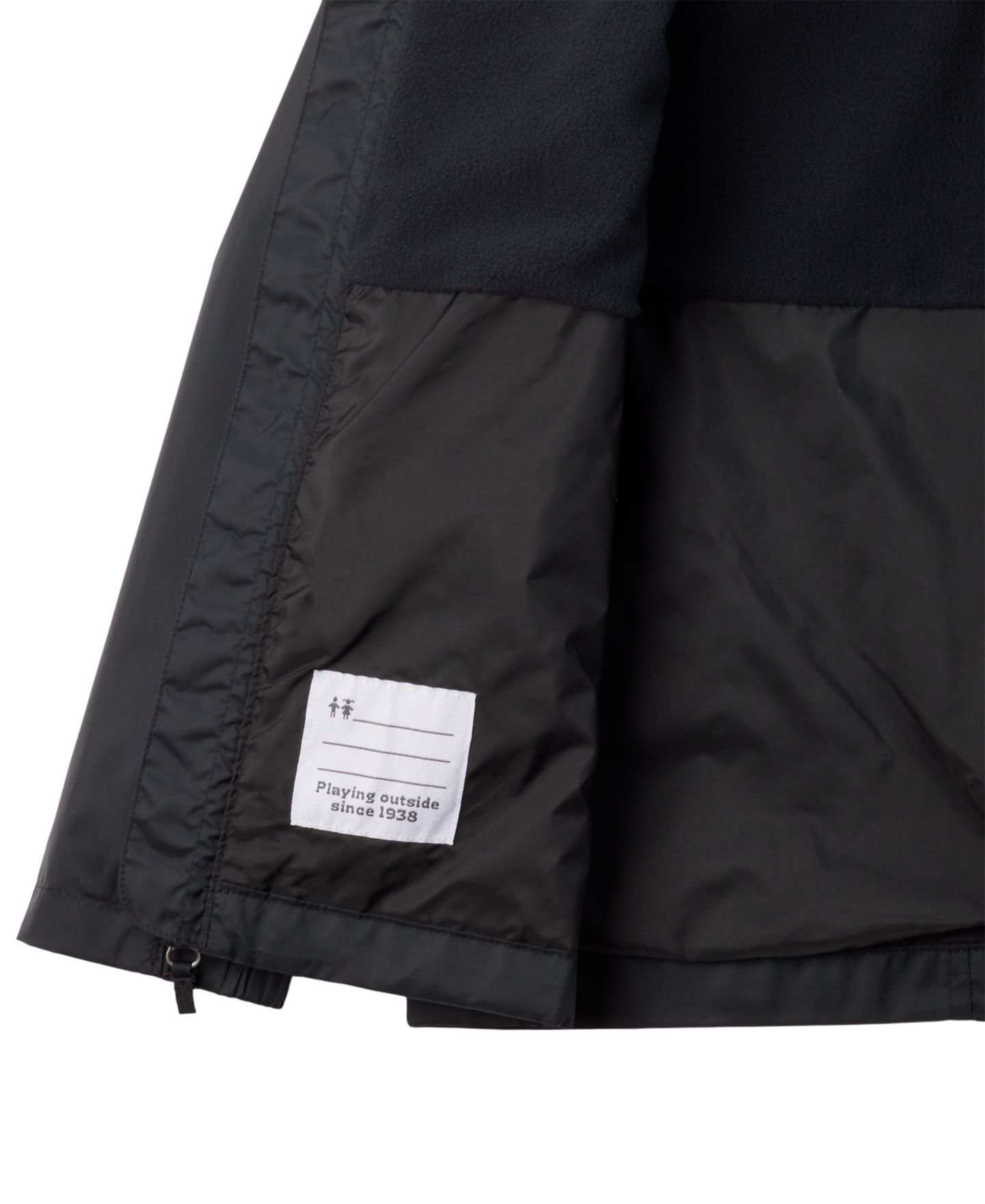 Куртка Columbia Rain-Zilla™ II Waterproof Adjustable-Hood для мальчиков, цвет: Чёрный — фото 3
